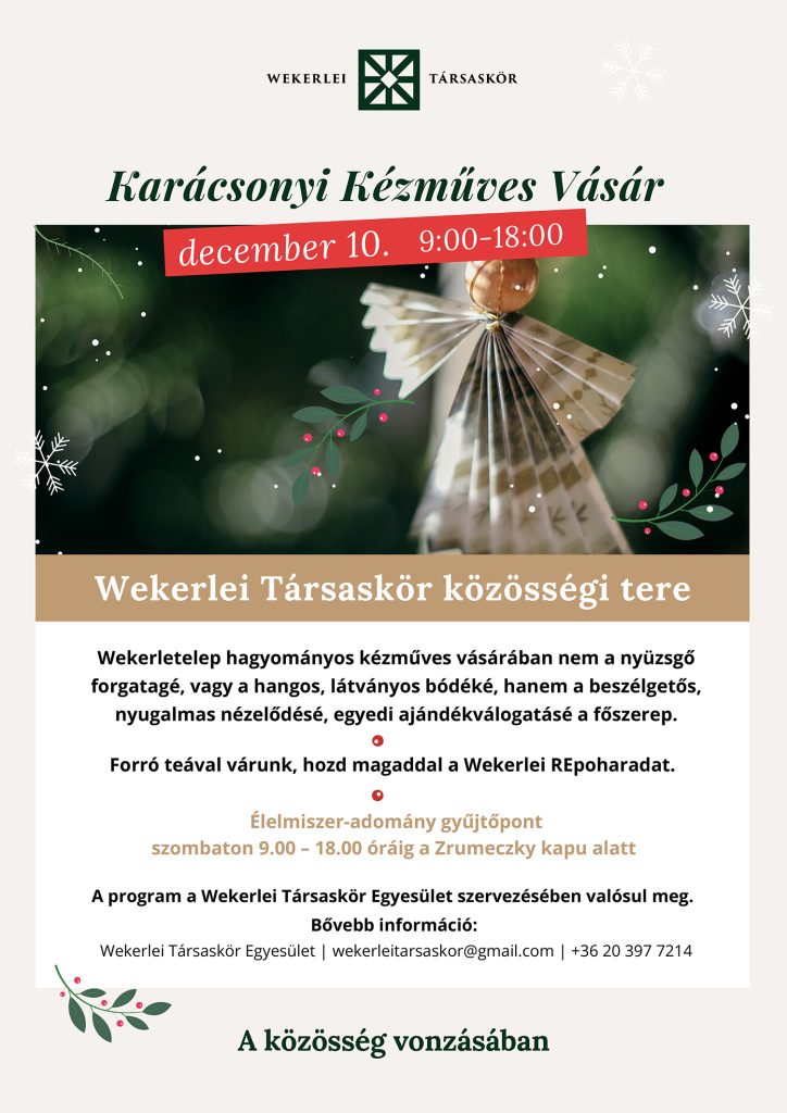 Karácsonyi Kézműves Vásár program