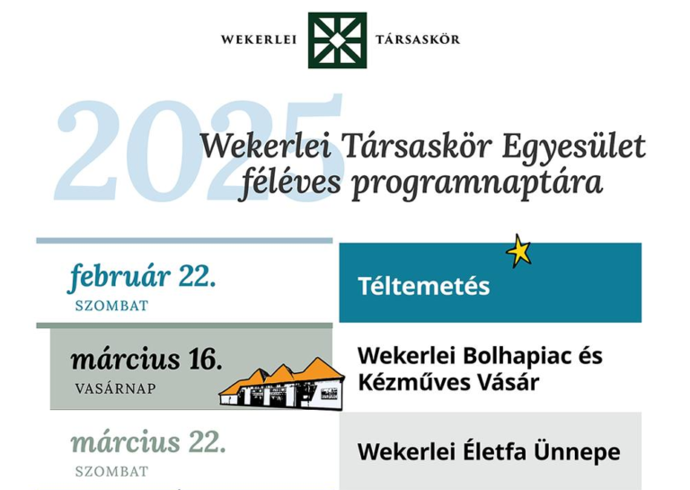 Read more about the article Megjelent az eseménynaptárunk 2025. első félévére